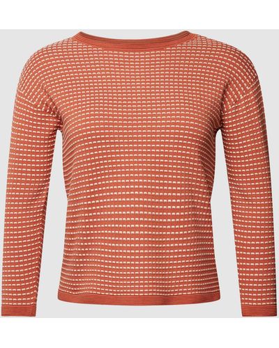 Tom Tailor Plus Size Gebreide Pullover Met Structuurmotief - Roze