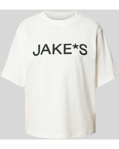 Jake*s T-Shirt mit Label-Print - Mehrfarbig