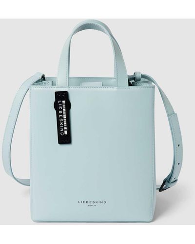 Liebeskind Berlin Handtas Met Labelbadge - Blauw