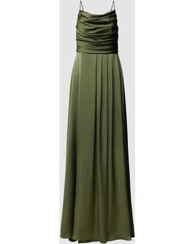 TROYDEN COLLECTION Abendkleid mit Karree-Ausschnitt - Grün
