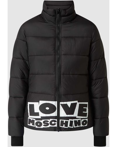 Love Moschino Gewatteerd Jack - Zwart