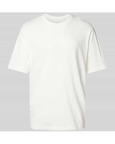 Armani Exchange T-Shirt mit Label-Detail - Weiß