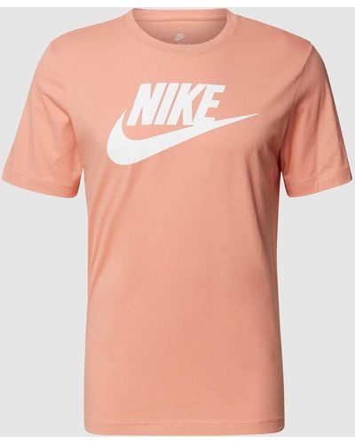 Nike T-shirt Met Labelprint - Roze