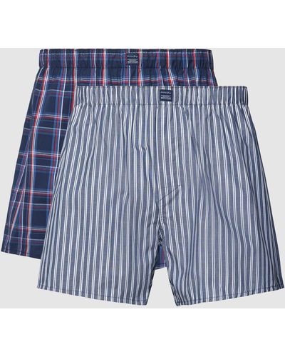 Christian Berg Men Boxershort Met Elastische Band - Blauw