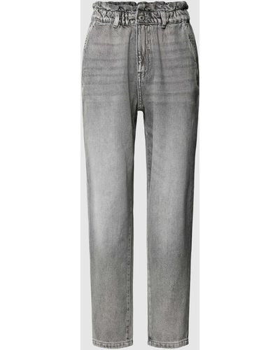 Jake*s Regular Fit Jeans mit elastischem Bund - Grau