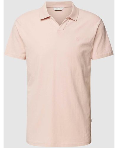 Casual Friday Poloshirt Met Logostitching - Roze