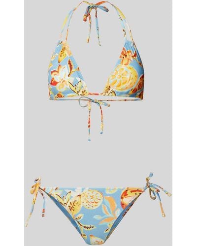 Shiwi Bikini mit floralem Muster Modell 'LIZ' - Mettallic