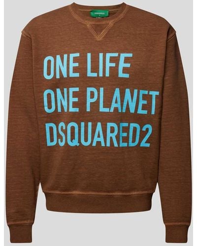 DSquared² Sweatshirt mit Prints - Mehrfarbig