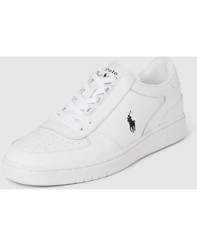 Polo Ralph Lauren Sneaker mit Label-Print Modell 'POLO' - Weiß
