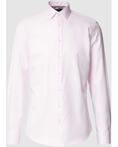 Jake*s Slim Fit Premium Overhemd Met Kentkraag - Roze