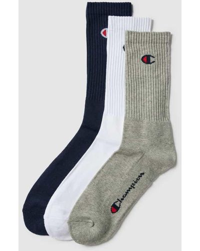 Champion Socken mit Label-Detail im 3er-Pack Modell 'Crew Socks' - Mehrfarbig