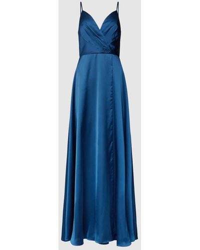 Luxuar Abendkleid mit Herzausschnitt - Blau