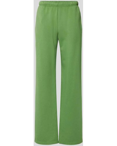 Les Tien Straight Fit Sweatpants aus Baumwolle - Grün