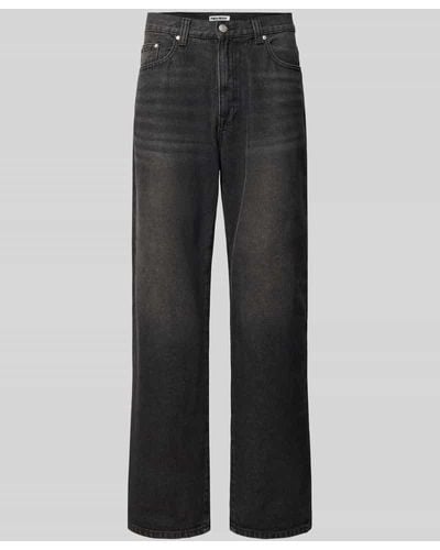 Review Jeans im Used-Look - Grau