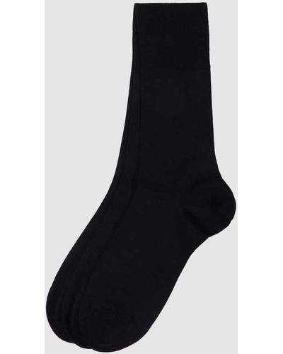FALKE Socken aus Schurwollmischung im 3er-Pack Modell 'Airport' - Blau