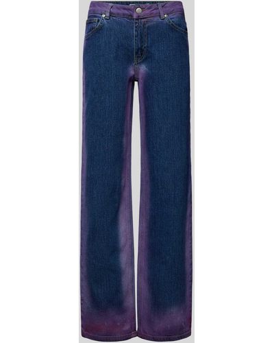 Review Flared Jeans im 5-Pocket-Design - Blau