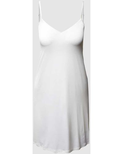 Hanro Unterkleid aus Satin Modell Satin Deluxe - Weiß