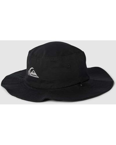 Quiksilver Hut mit breiter Krempe und Logo-Stitching Modell 'BUSHMASTER' - Schwarz