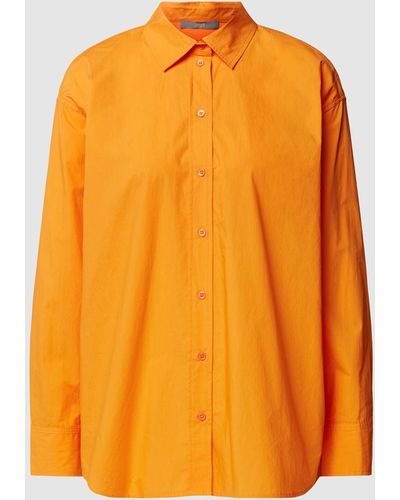 Jake*s Overhemdblouse Met Sportmanchetten - Oranje