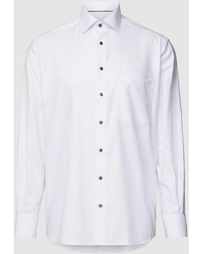 Eterna Comfort Fit Business-Hemd mit Kentkragen - Weiß