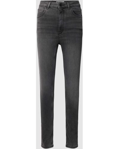 Review Skinny Fit Jeans im 5-Pocket-Design - Grau