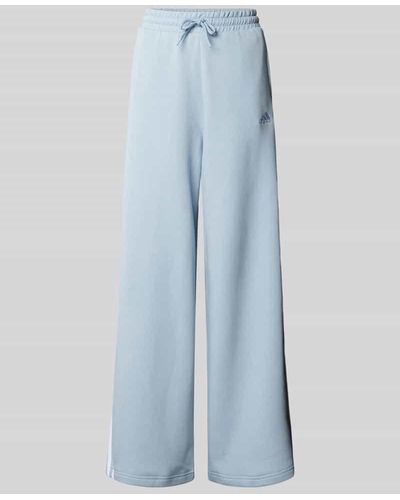 adidas Sweatpants mit Label-Stitching - Blau