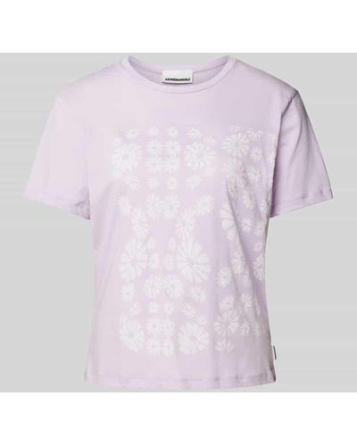 ARMEDANGELS T-Shirt mit floralem Muster Modell 'MAARLA FLOWER POWAA' - Pink