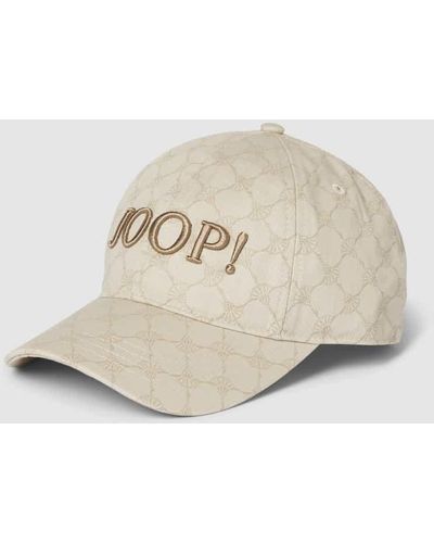 Joop! Basecap mit Allover-Logo-Muster - Natur
