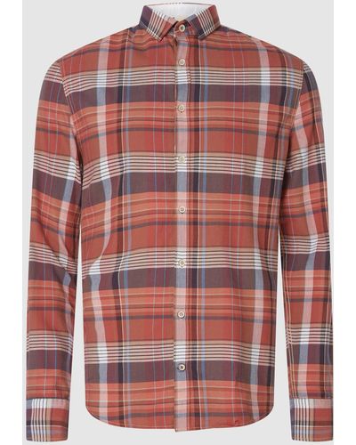 COLOURS & SONS Regular Fit Zakelijk Overhemd Van Oxford - Rood