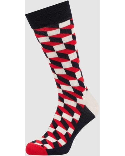 Happy Socks Sokken Met All-over Motief - Rood