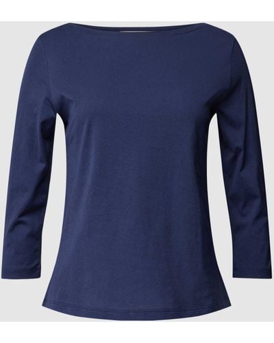 Lanius Shirt Met Lange Mouwen Van Puur Katoen - Blauw