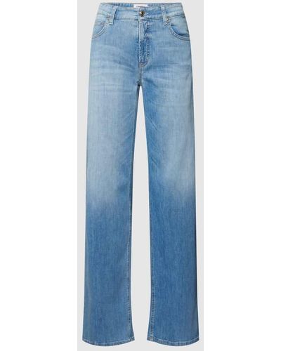 Cambio Jeans mit Label-Patch Modell 'AIMEE' - Blau