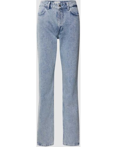Blanche Cph Jeans Met Labelpatch - Blauw