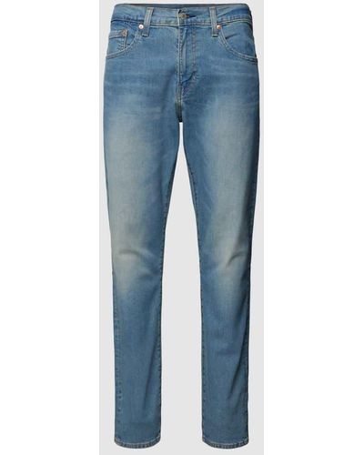 Levi's Slim Tapered Fit Jeans im 5-Pocket-Design Modell "512 PELICAN RUST" - Blau