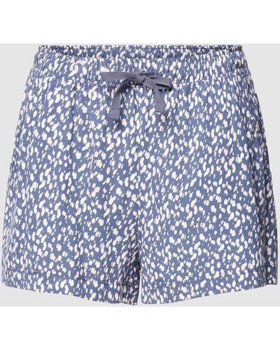 Lascana Pyjama-Shorts mit Allover-Muster Modell 'Cozy Dreams' - Blau