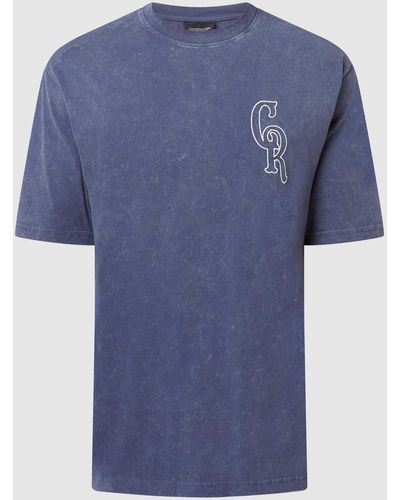 Colourful Rebel T-shirt Van Biologisch Katoen - Blauw