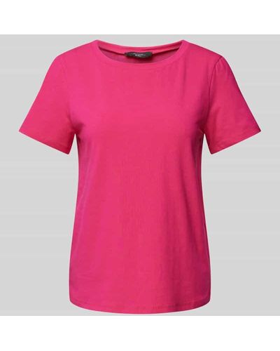 Weekend by Maxmara T-Shirt mit Rundhalsausschnitt Modell 'MULTIF' - Pink
