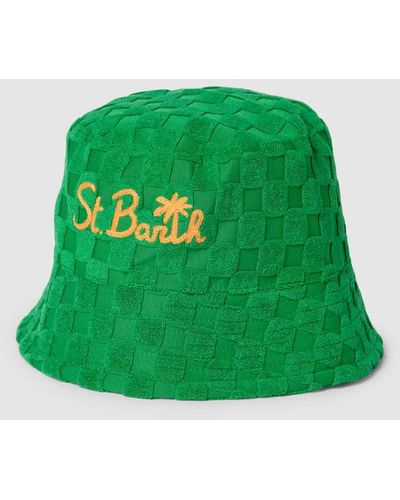 Mc2 Saint Barth Bucket Hat mit Label-Stitching Modell 'JAMES TERRY' - Grün