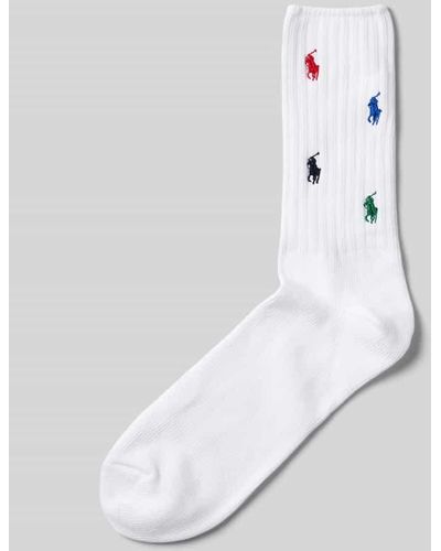 Polo Ralph Lauren Socken mit Logo-Stitching - Weiß