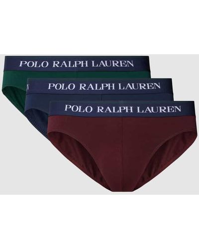 Polo Ralph Lauren Slip mit elastischem Label-Bund im 3er-Pack - Blau