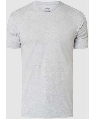 Mey T-Shirt mit Ziernähten - Grau