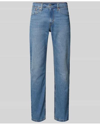 Levi's Tapered Fit Jeans im 5-Pocket-Design Modell '502TM' - Blau