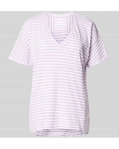 LIEBLINGSSTÜCK T-Shirt mit Streifenmuster Modell 'Darasil' - Pink