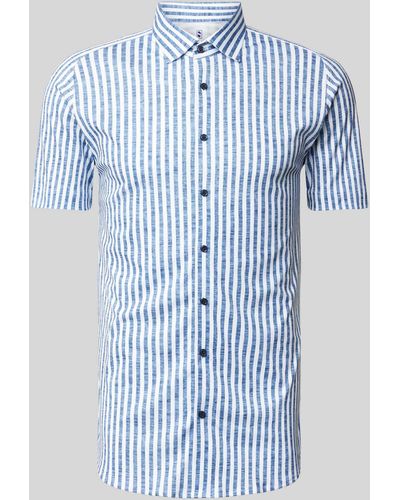 DESOTO Slim Fit Zakelijk Overhemd - Blauw