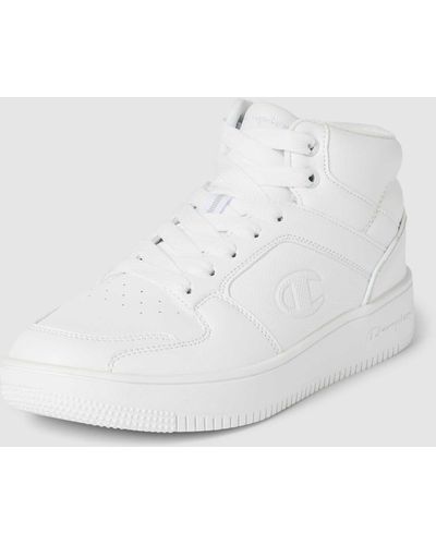Champion Sneaker mit Label-Stitching Modell 'REBOUND 2.0 MID' - Weiß