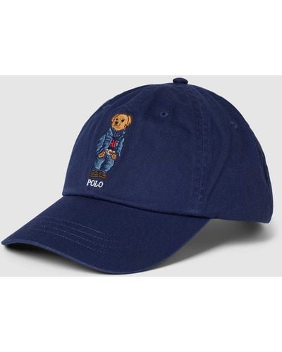 Polo Ralph Lauren Basecap mit Motiv-Stitching - Blau