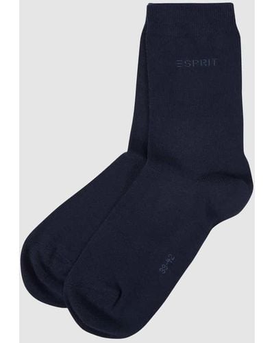 Esprit Socken mit Stretch-Anteil im 2er-Pack - Blau