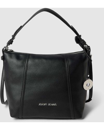 JOOP! Jeans Hobo Bag mit Label-Detail Modell 'diurno dalia' - Schwarz