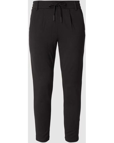 ONLY Stoffen Broek Met Elastische Band - Zwart