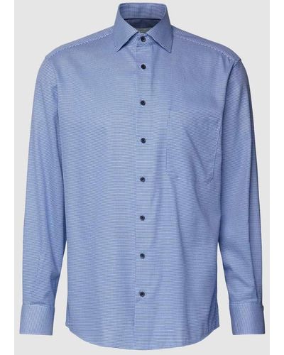 Eterna Comfort Fit Business-Hemd mit Kentkragen - Blau